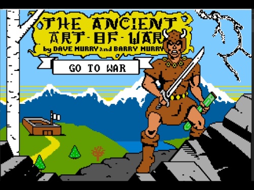 Title Screen of The Ancient Art of War for DOS
